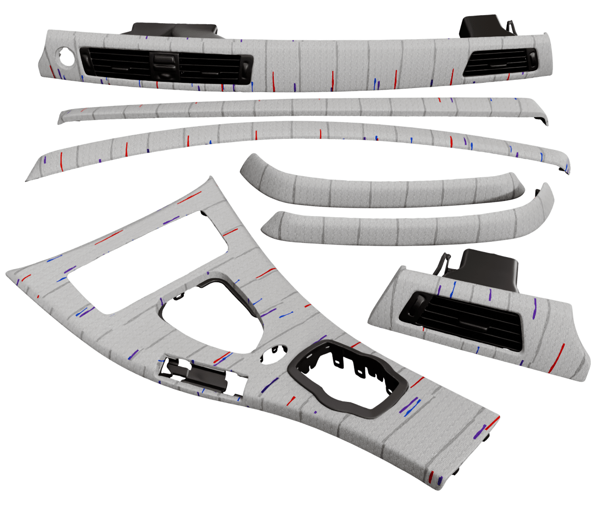 2006-2013 BMW 3-SERIES E90 WOOD TRIM M DCT CIC