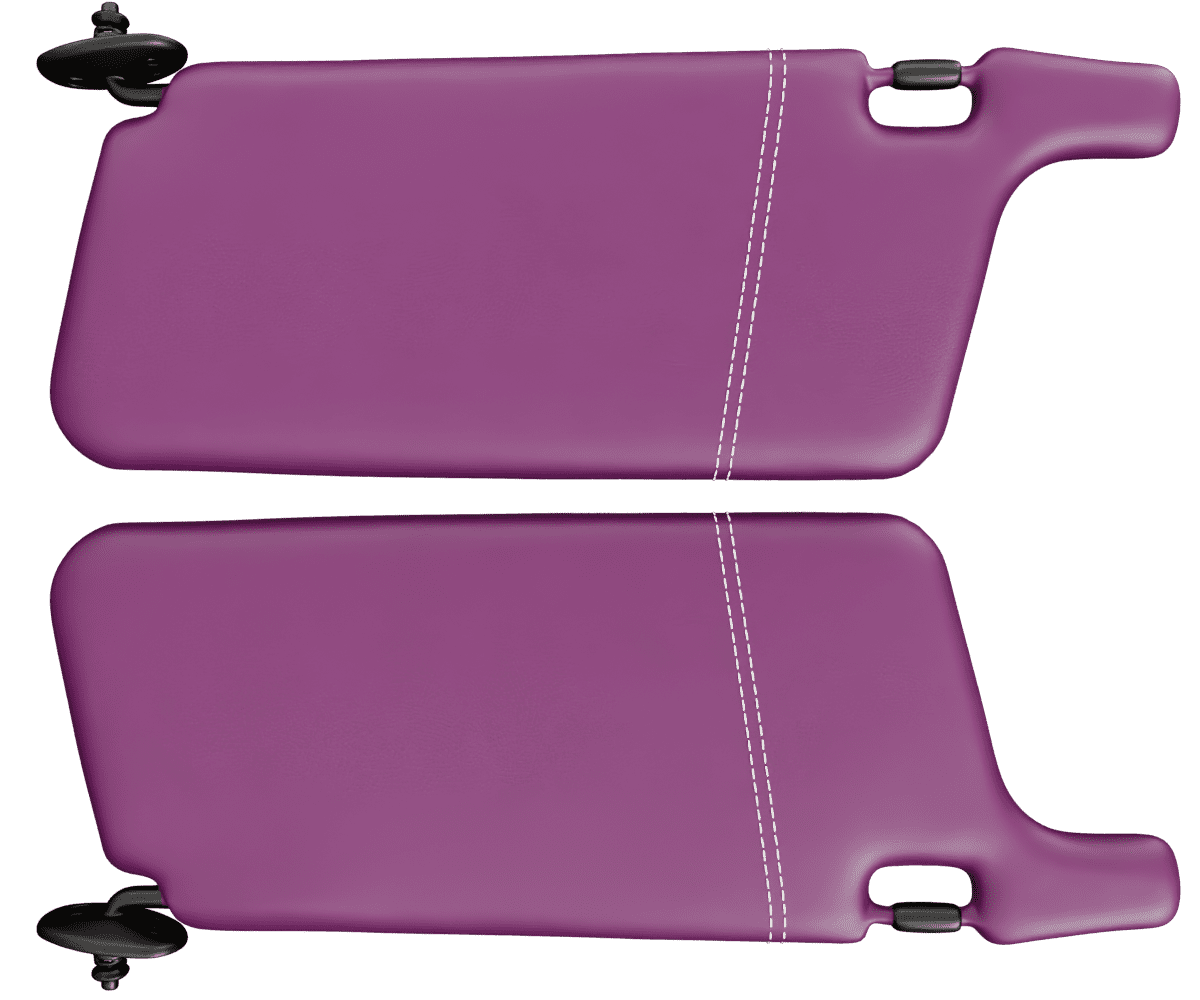 acura-integra Premium Nappa leather sun-visors with custom stitching