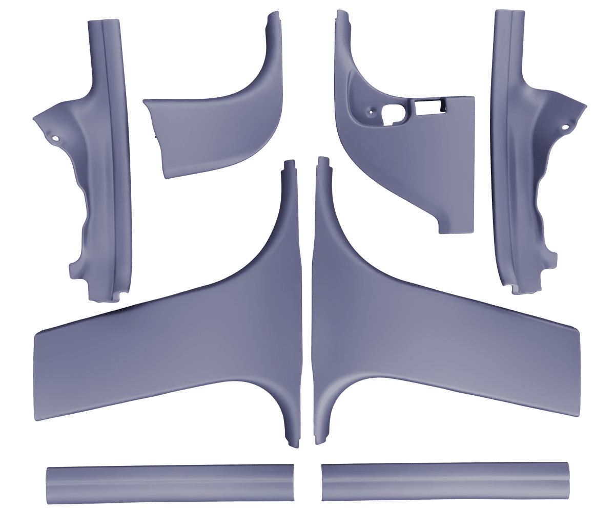 bmw e90 Premium Nappa leather door sill trim cover with custom stitching