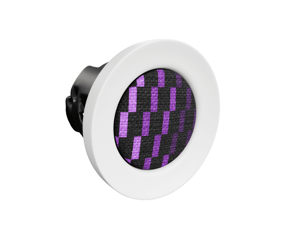 bmw e9x OEM push start button wrapped in 3 Mtech Purple fabric