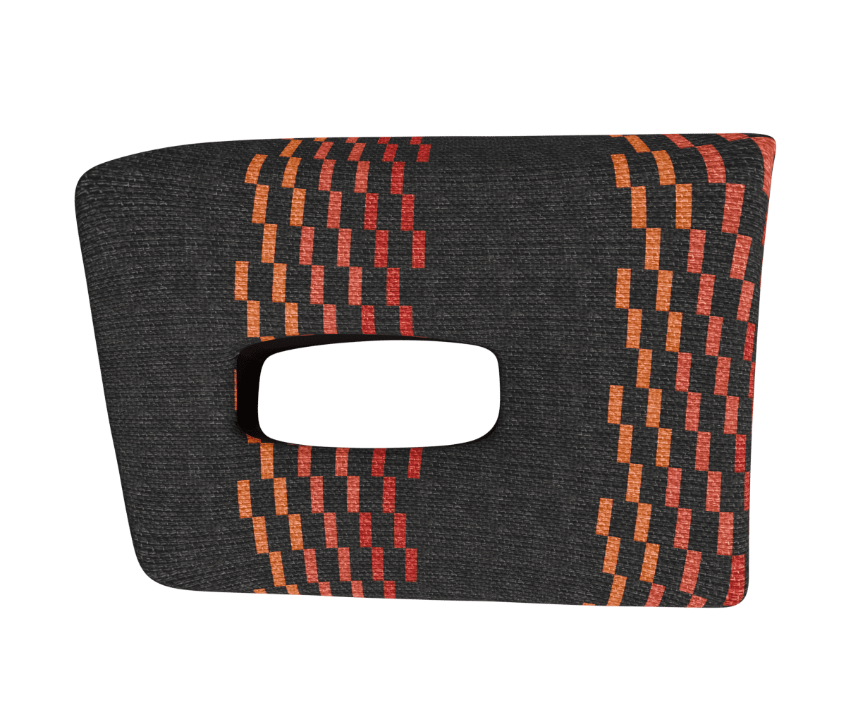 bmw e9x OEM key fob cover wrapped in 3 Mtech Red fabric