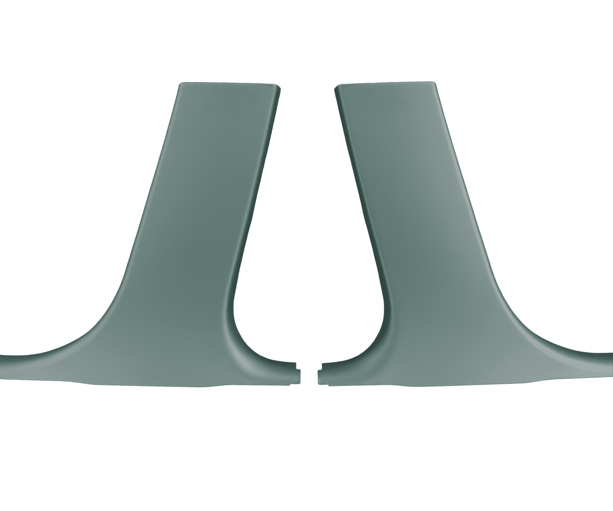 bmw e9x Premium Nappa leather lower b pillar set with custom stitching