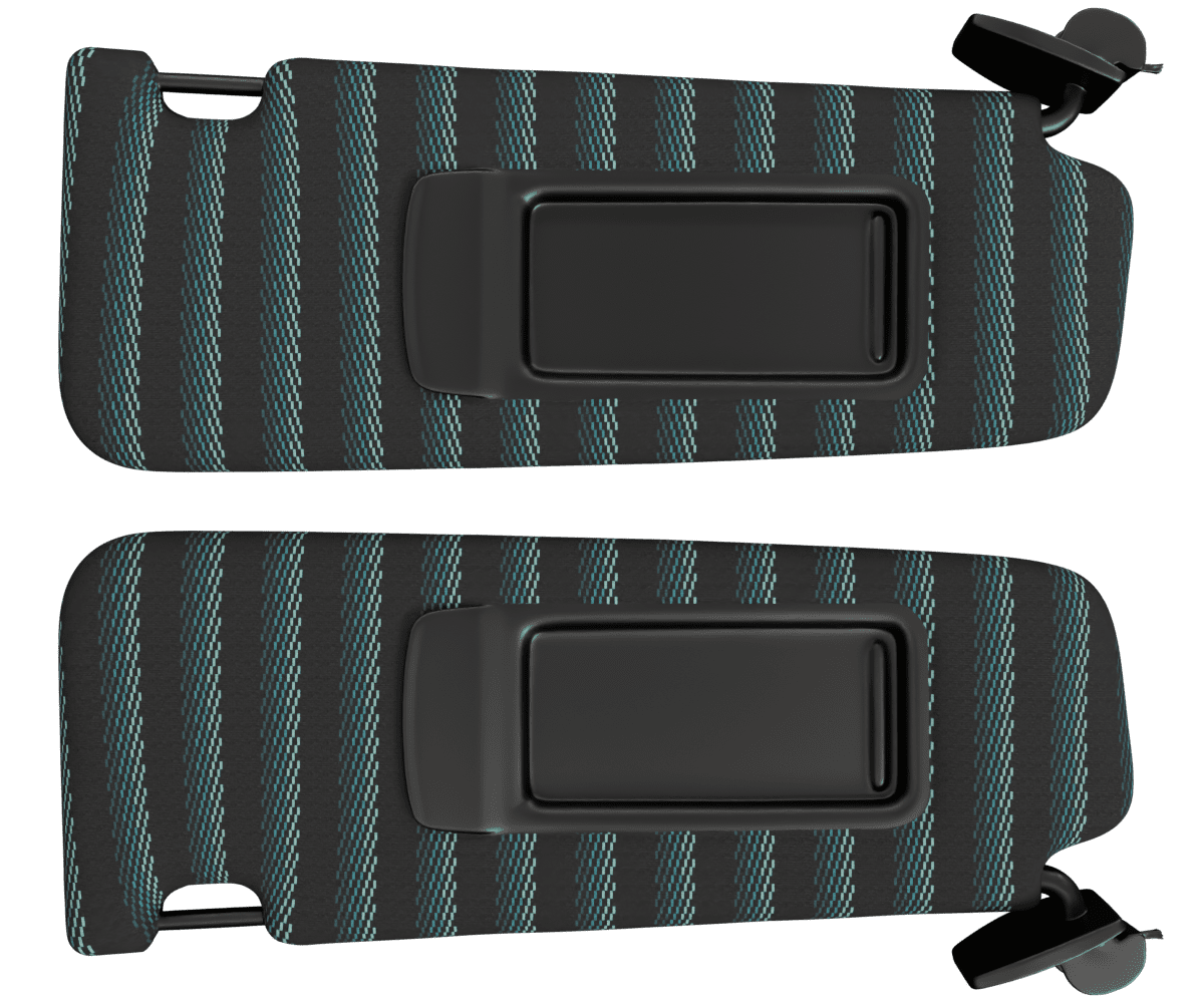 bmw f10 OEM visors wrapped in 3 Mtech Green