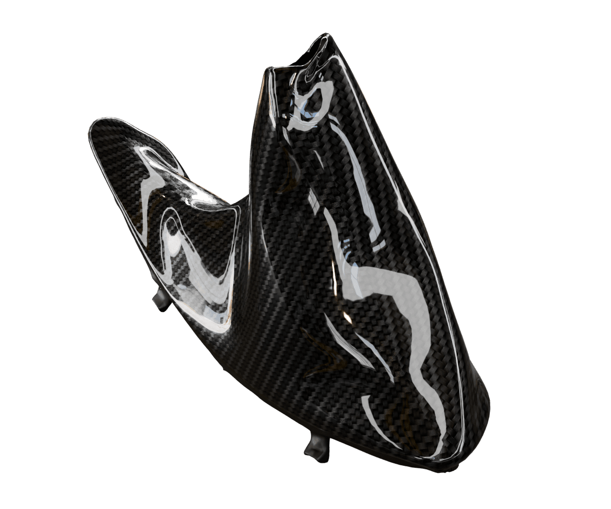 bmw f8x f3x Carbon fiber e brake boot in a high gloss finish