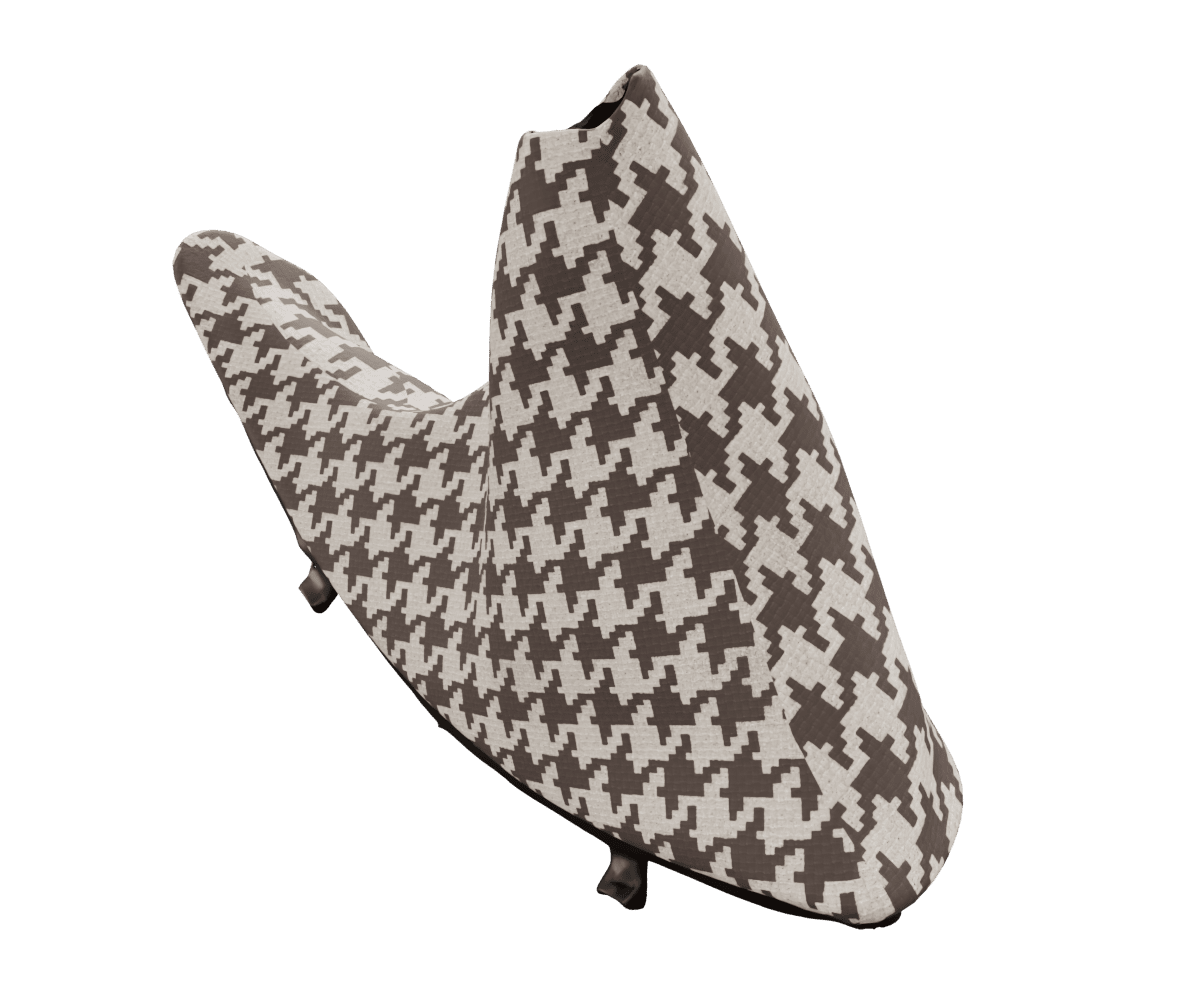 bmw f8x f3x e brake boot upholstered in custom woven houndstooth fabric