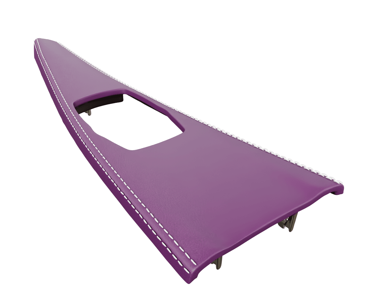 bmw f8x f3x Premium Nappa leather center console wood trim with custom stitching