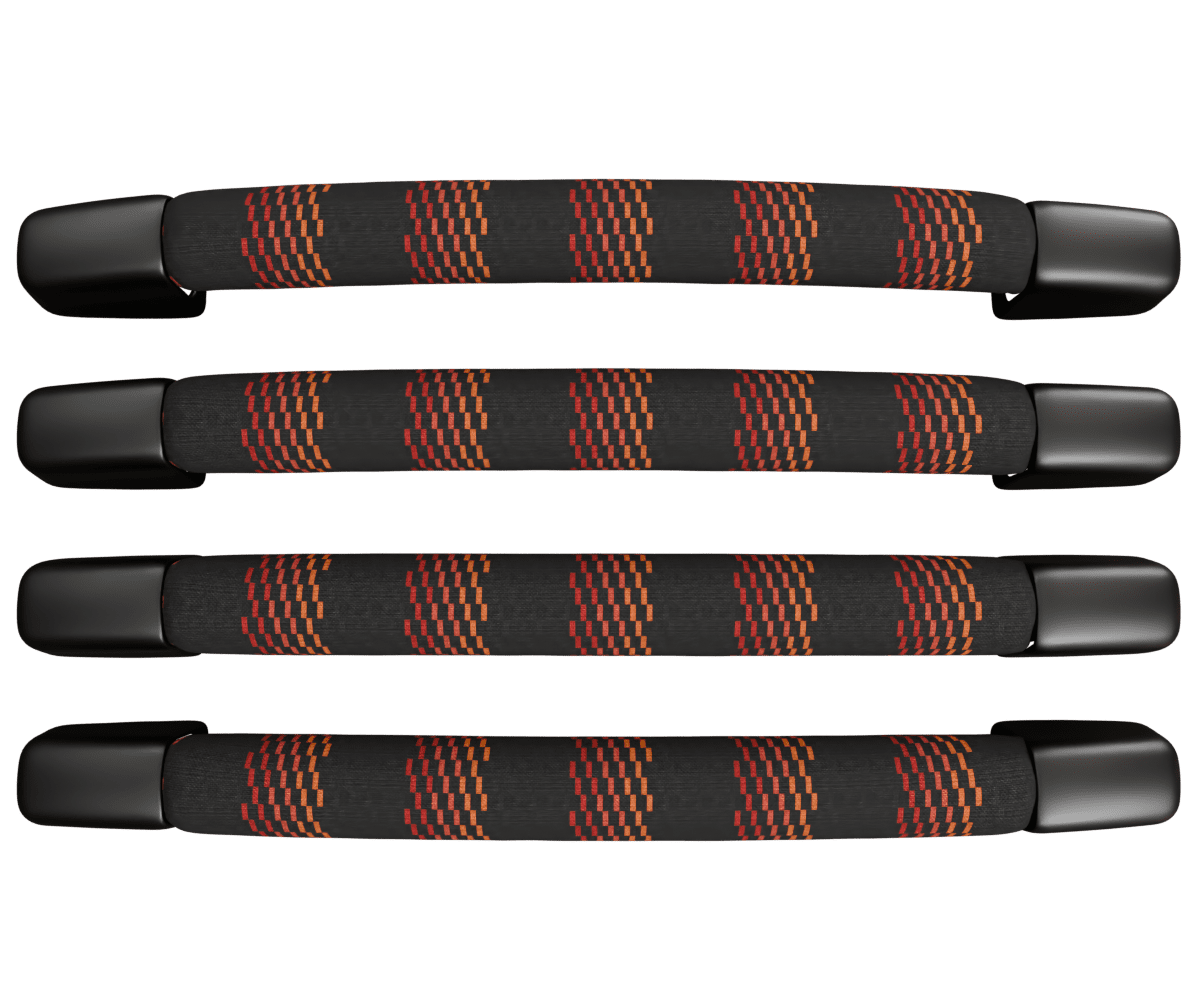 lexus ls400 OEM grab handles wrapped in 3 Mtech Red fabric