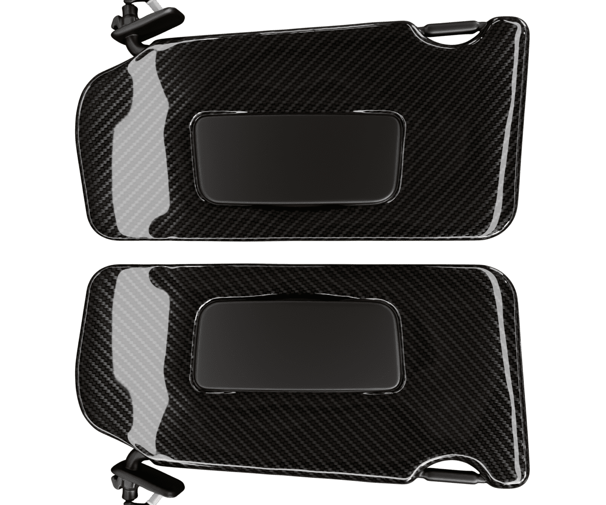 nissan maxima a35 Carbon fiber sun visors in a high gloss finish