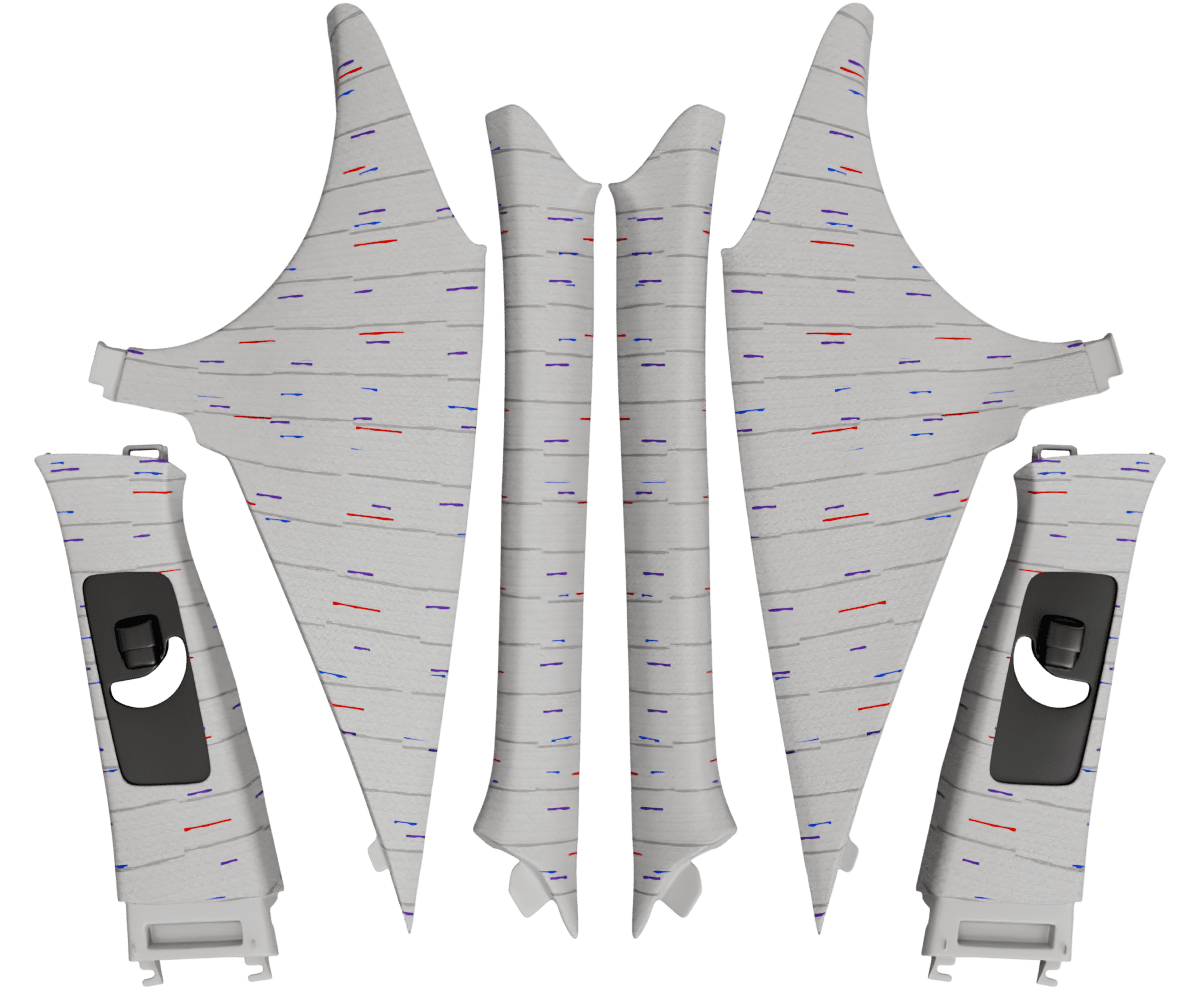 1998-2000 LEXUS GS S160 PILLARS