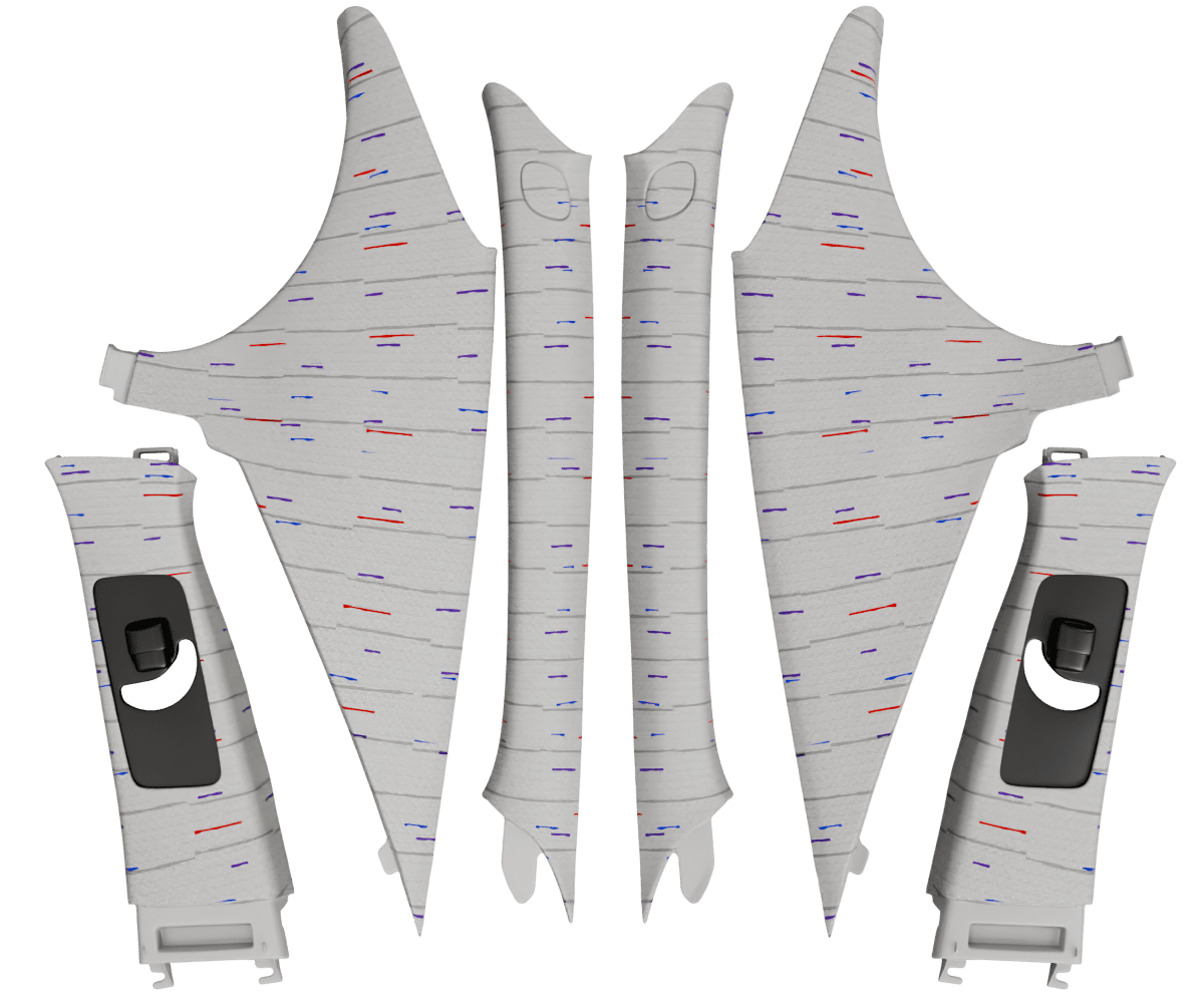 2001-2005 LEXUS GS S160 PILLARS