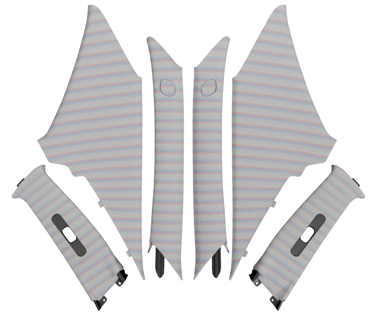 2001-2005 LEXUS IS XE10 PILLARS