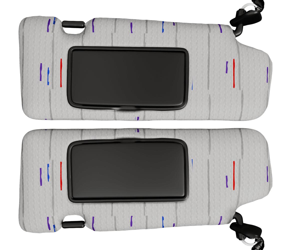 2003-2008 NISSAN 350Z Z33 SUN VISORS