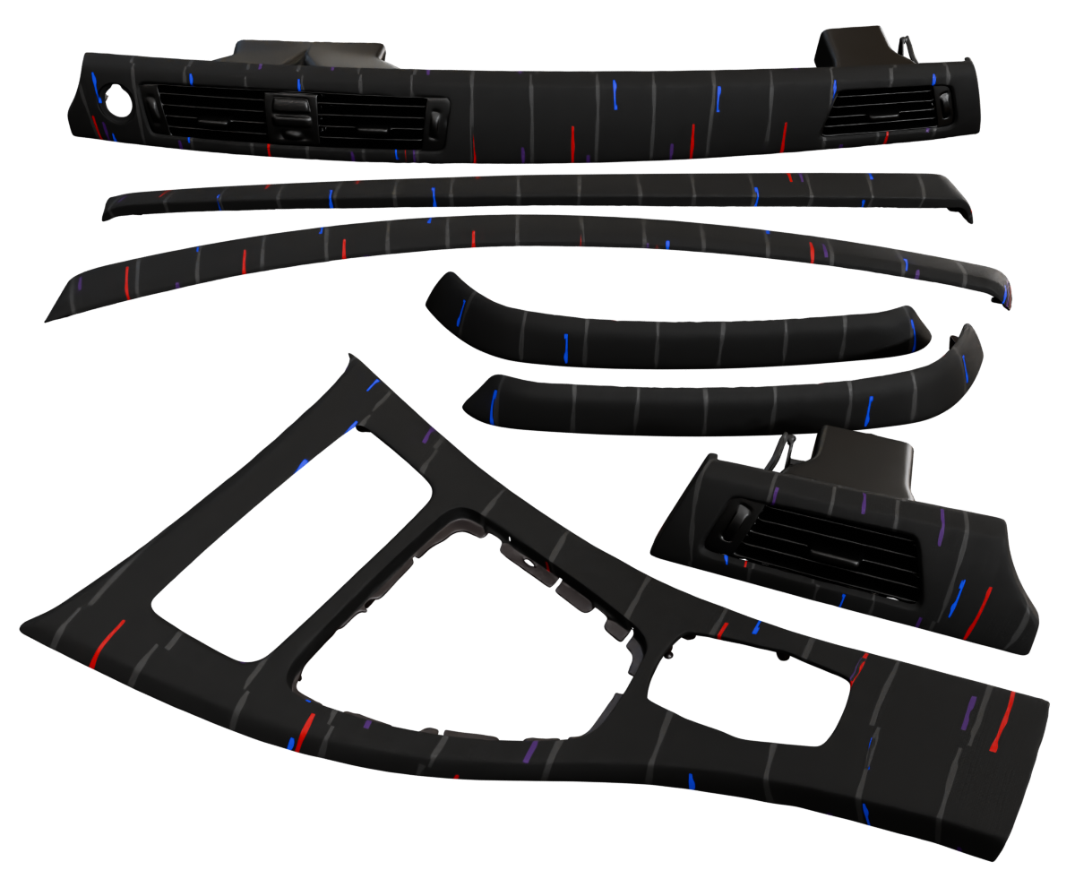 2006-2013 BMW 3-SERIES E90 WOOD TRIM NON-M CIC