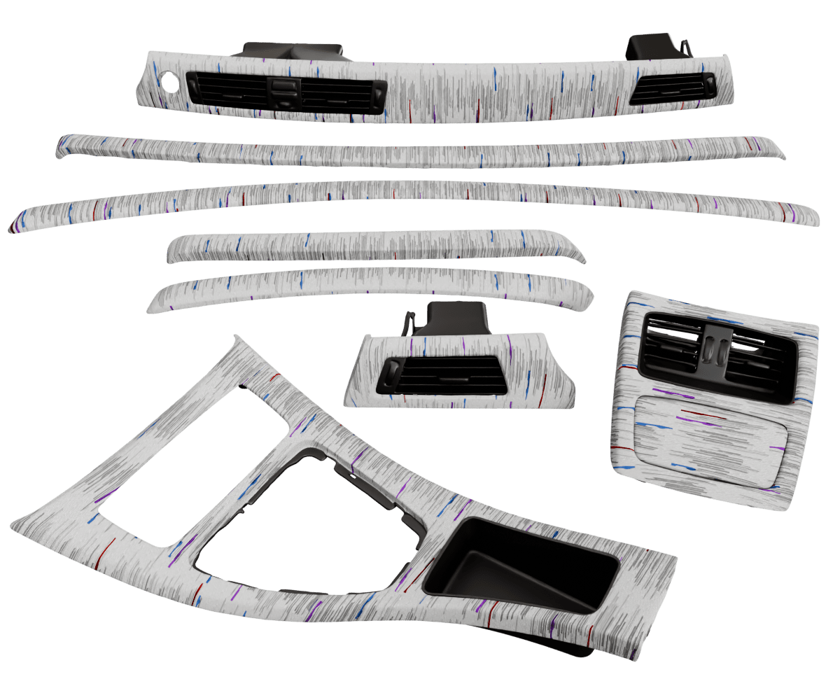 2006-2013 BMW 3-SERIES E92 WOOD TRIM NON-M NON-IDRIVE