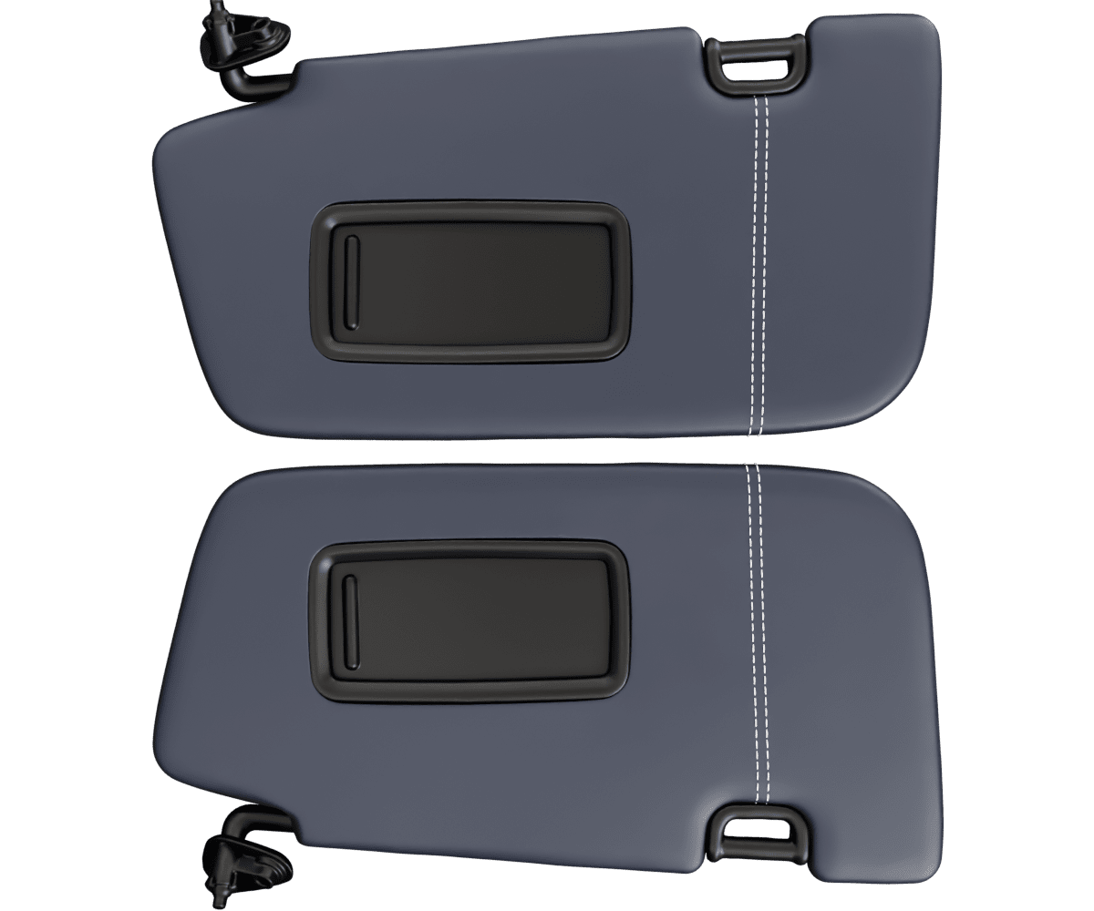 Subaru Impreza Premium Nappa leather sun-visors with custom stitching