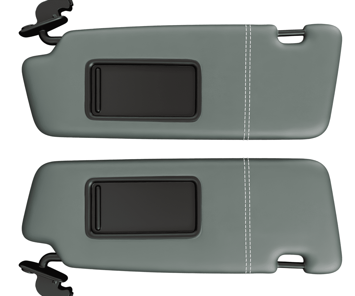 audi a4 Premium Nappa leather sun-visors with custom stitching