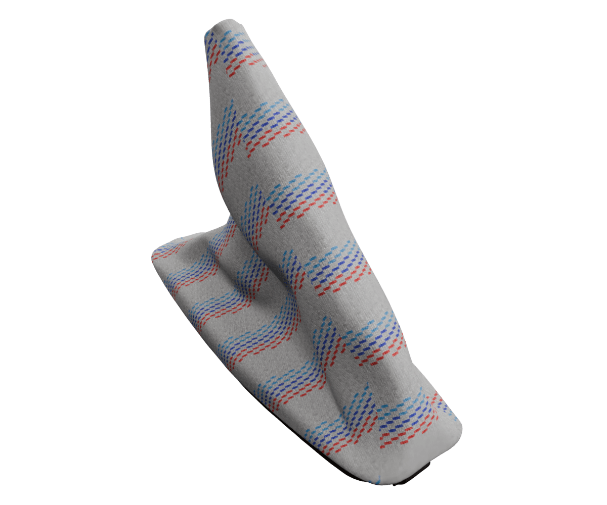 bmw e46 OEM e brake boot wrapped in 3 Mtech M Grey fabric