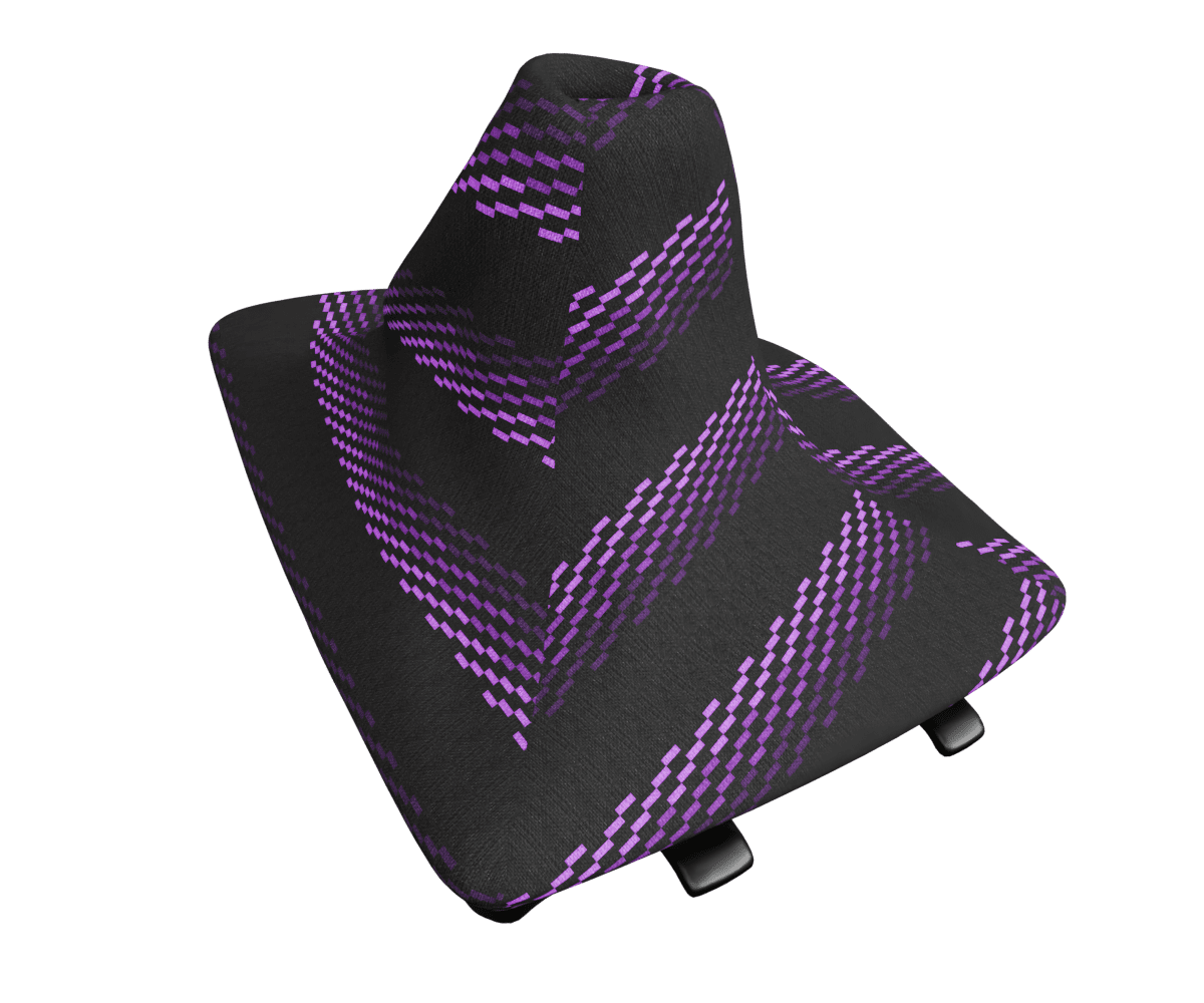 bmw e82 e88 OEM auto shift boot wrapped in 3 Mtech Purple fabric