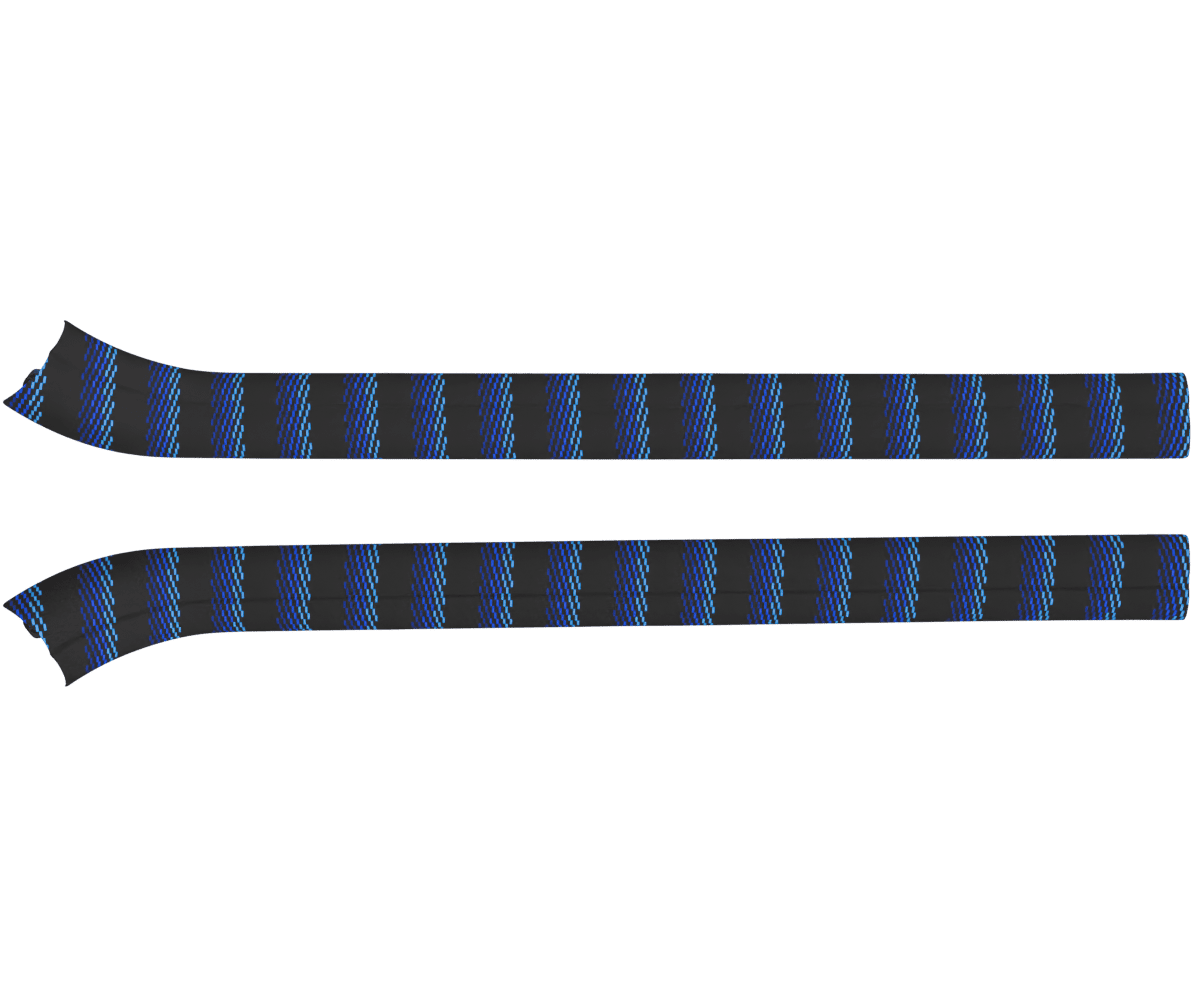 bmw e92 e93 OEM door sill trim wrapped in 3 Mtech Blue fabric