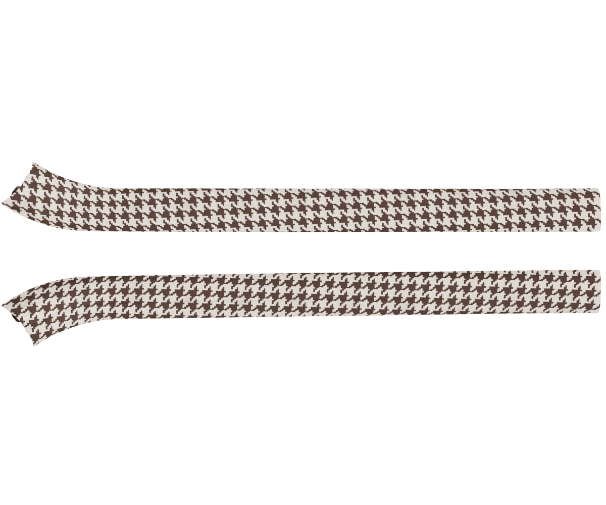 bmw e92 e93 door sill trim upholsered in custom woven houndstooth fabric