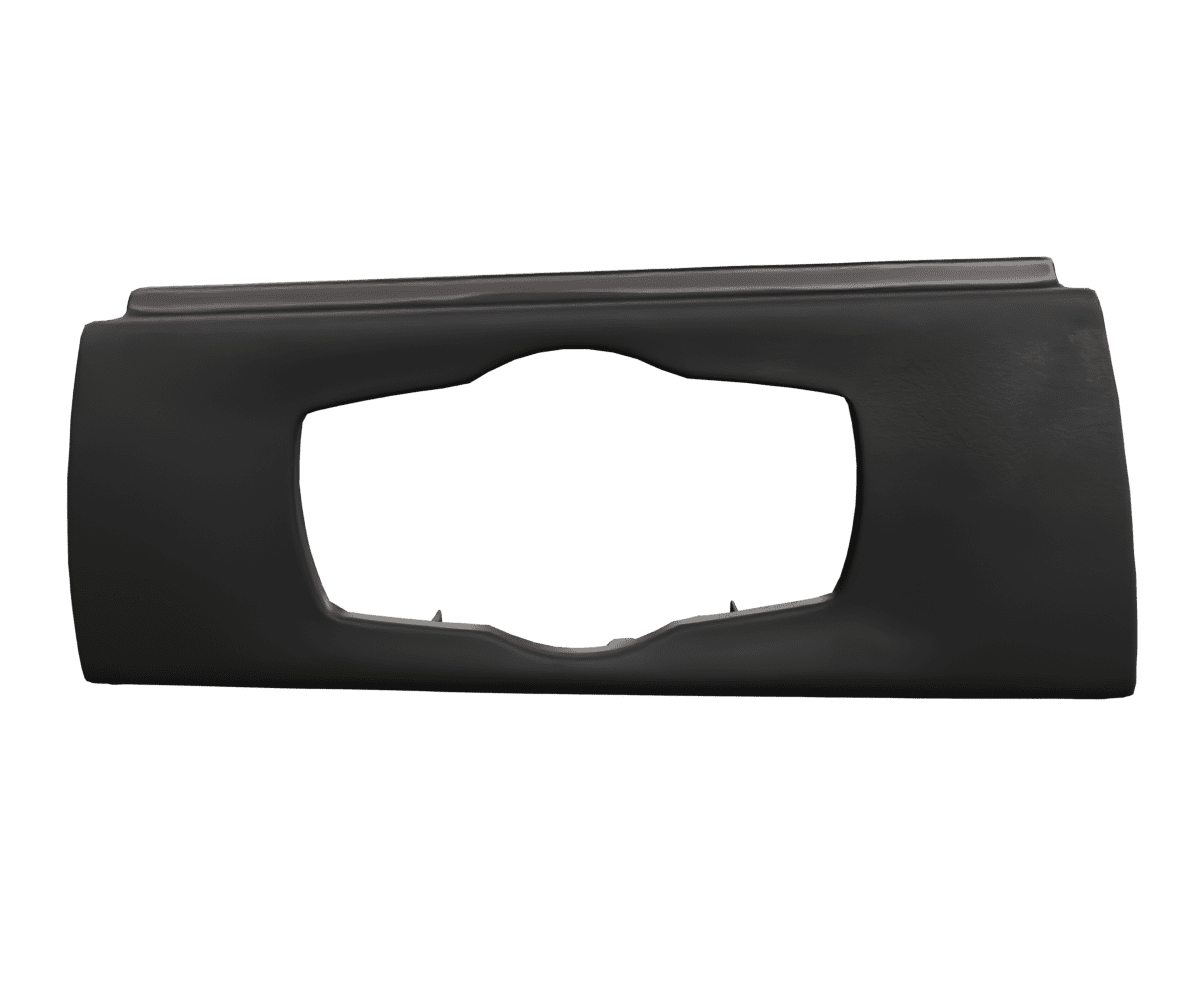 bmw e9x Custom upholstered black Alcantara headlight switch cover with parallel stitching