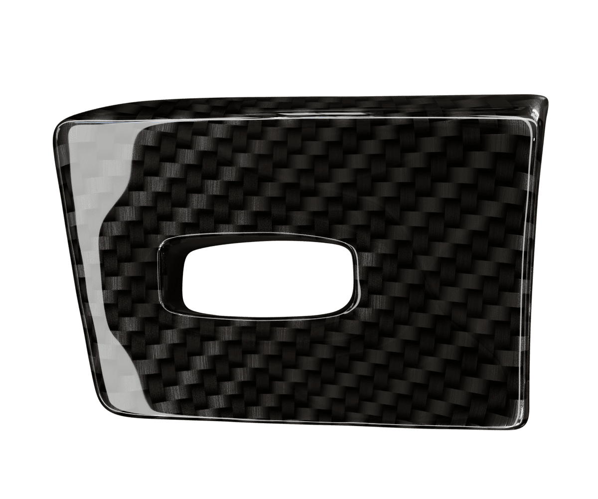 bmw e9x Carbon fiber key fob cover in a high gloss finish