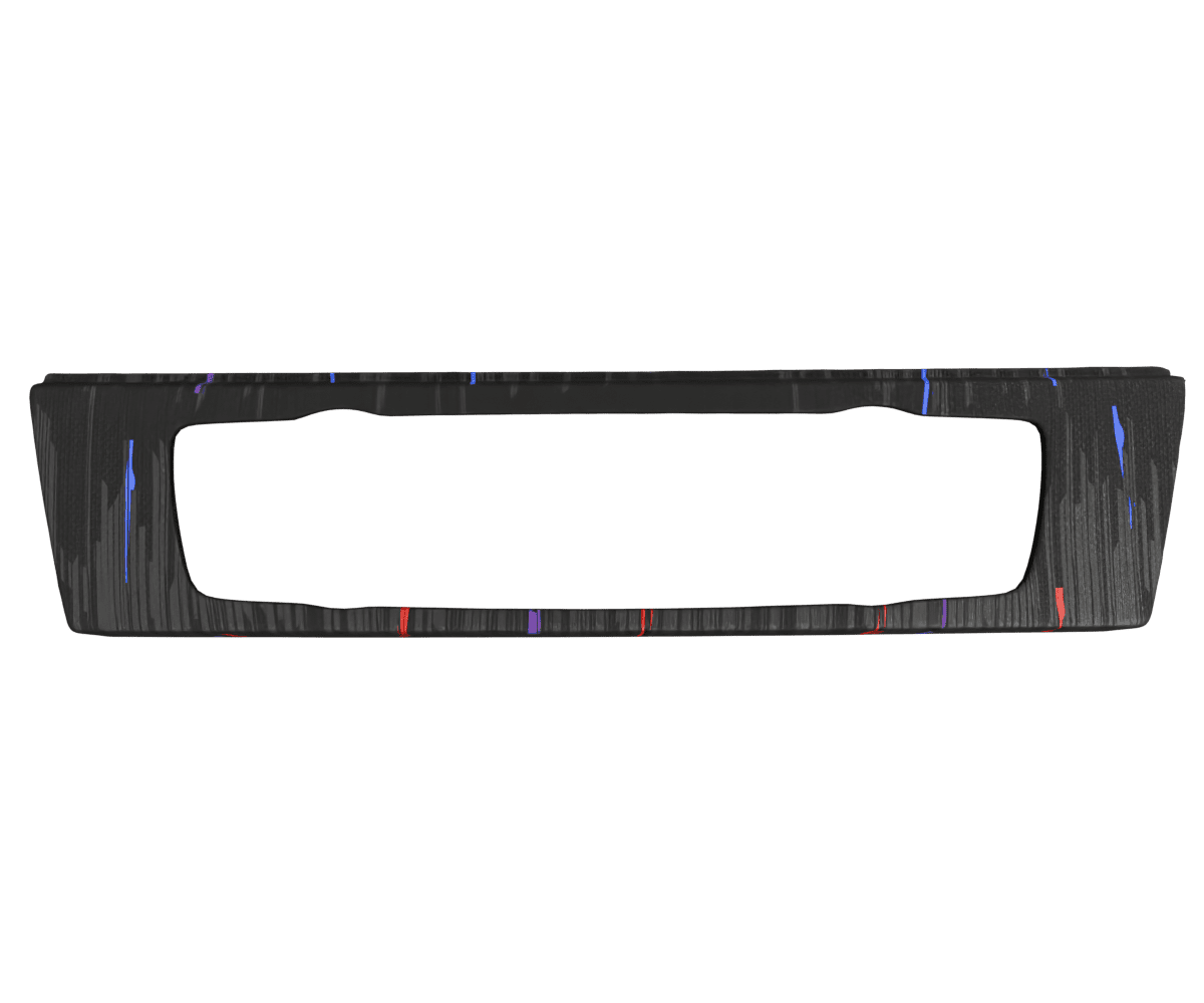 bmw e9x idrive OEM ac panel cover wrapped in 3 M Hurricane Black fabric