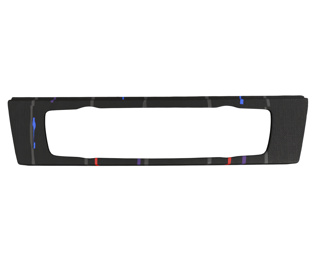 bmw e9x idrive OEM ac panel cover wrapped in 3 M Rain Black fabric