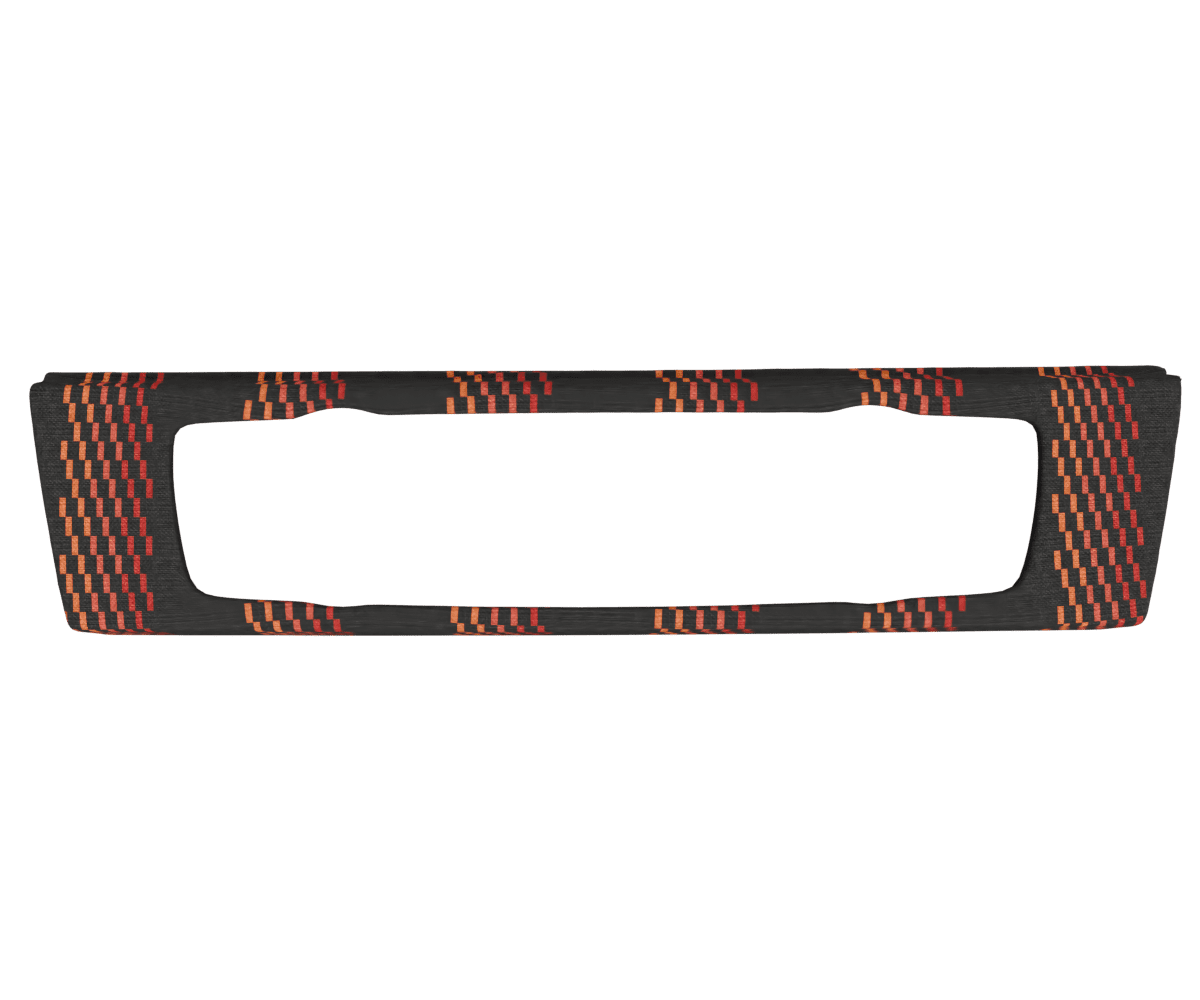 bmw e9x idrive OEM ac panel cover wrapped in 3 Mtech Red fabric