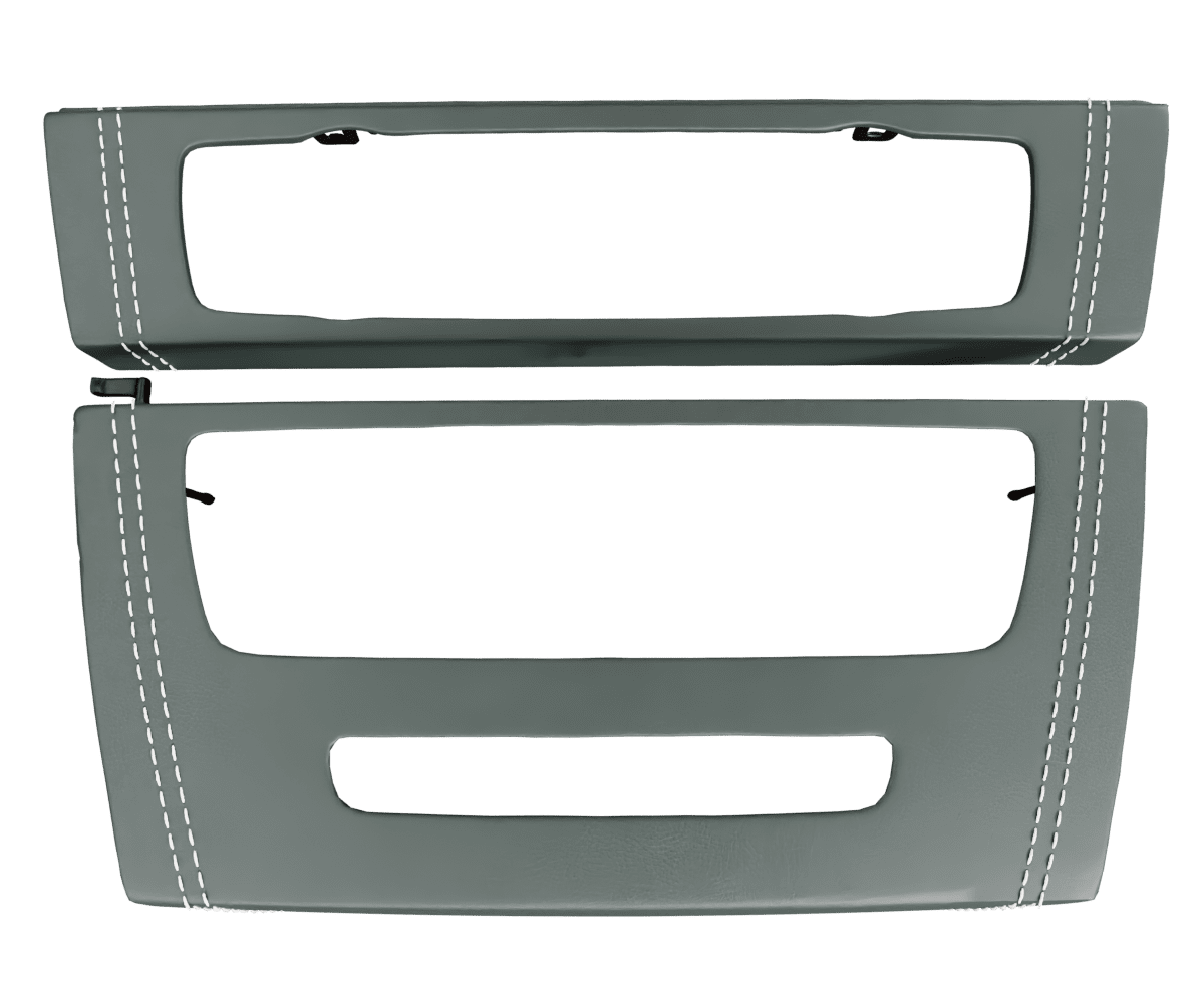 bmw e9x idrive Premium Nappa leather ac media panel cover bundle with custom stitching