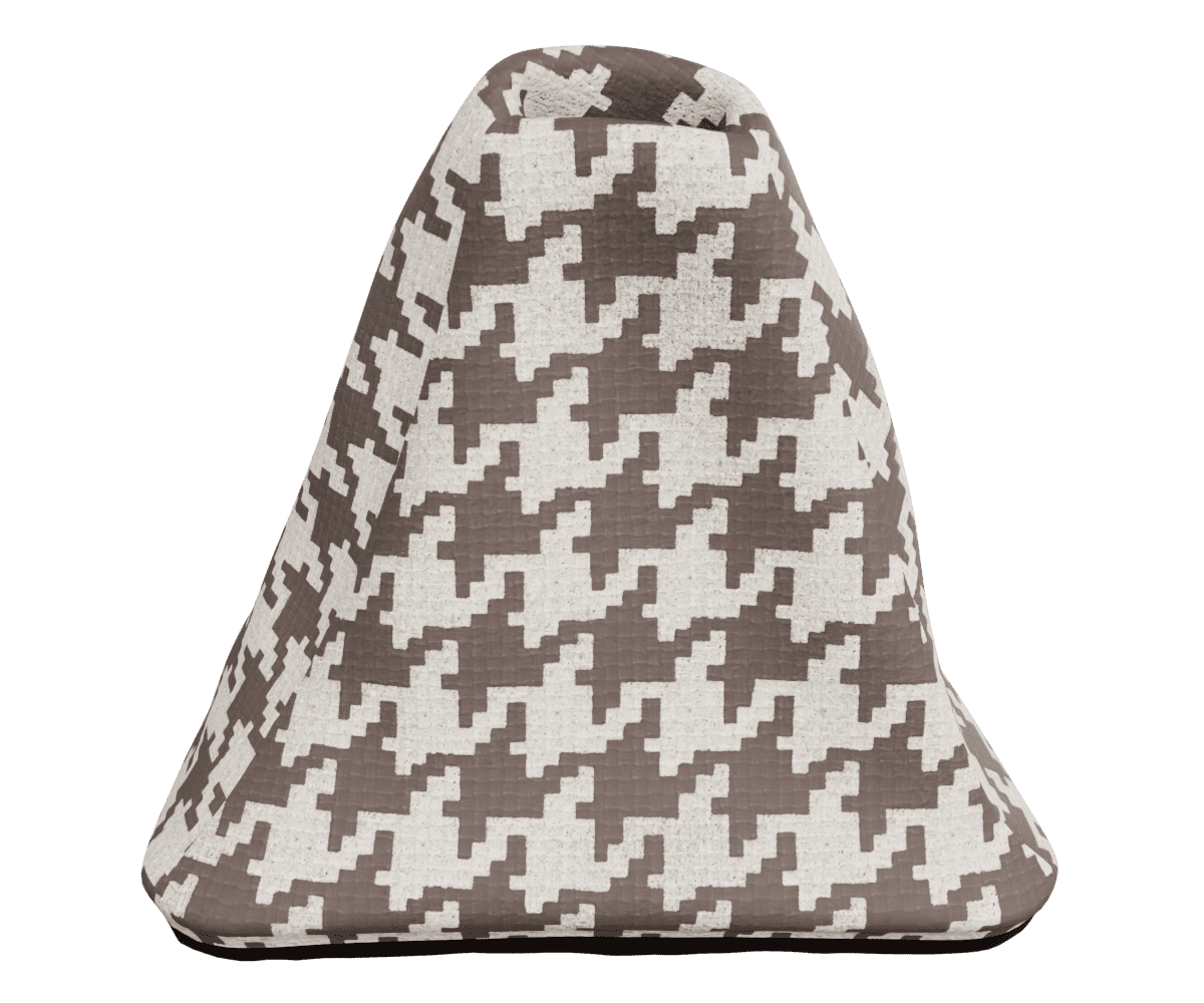 bmw e9x m3 manual shift boot upholstered in custom woven houndstooth fabric