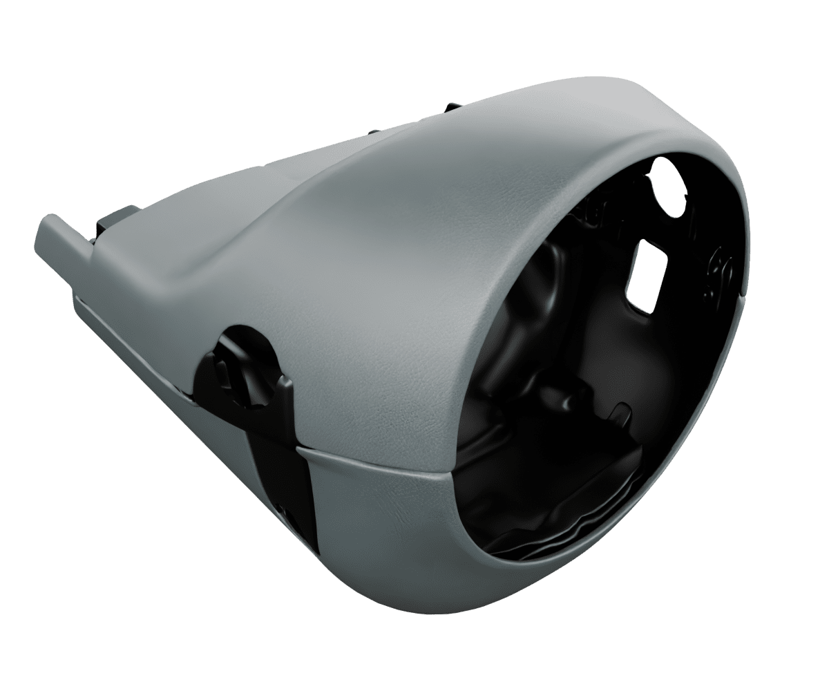 bmw e9x Premium Nappa leather steering column cover heated with custom stitching