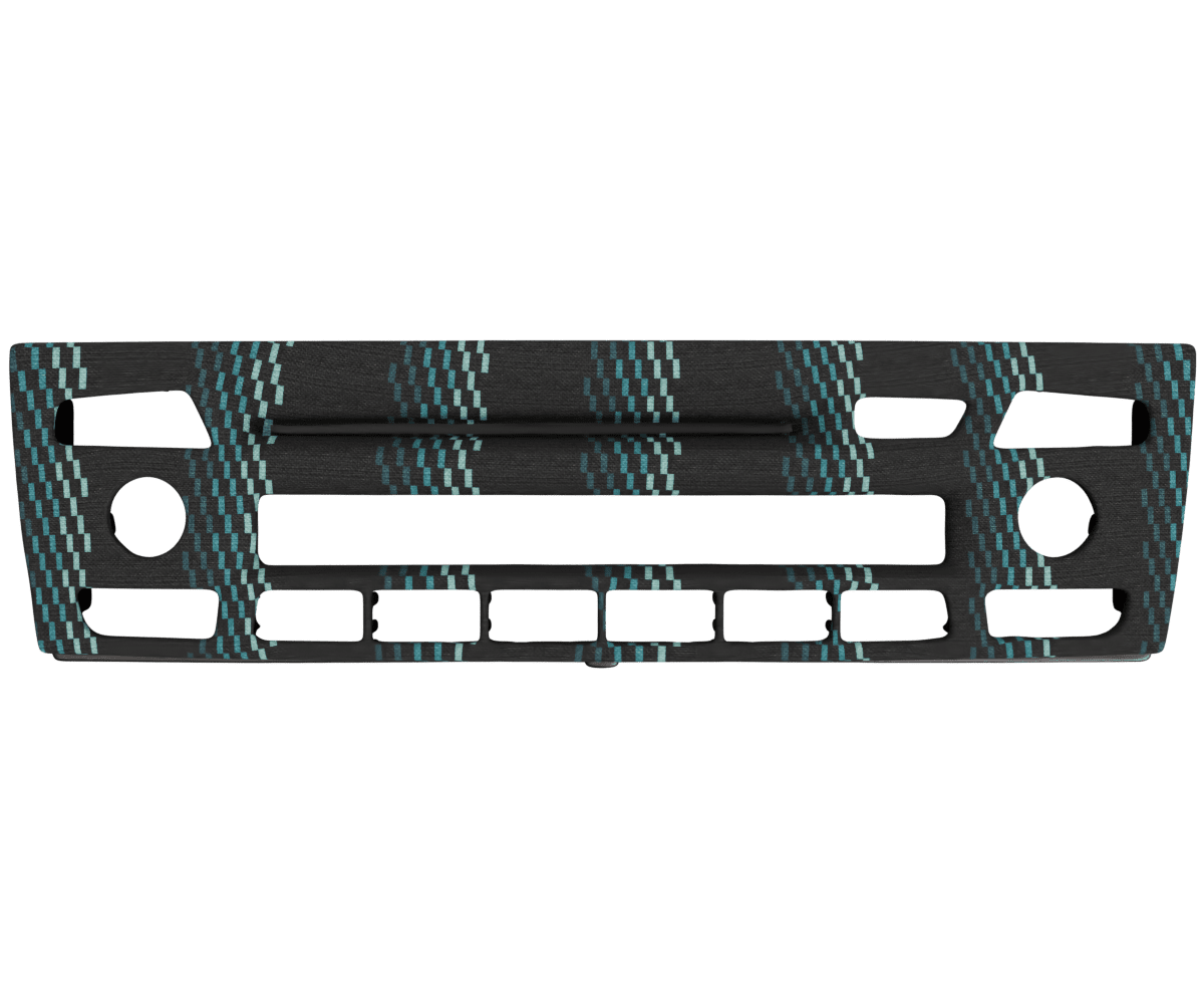 bmw e9x non idrive OEM radio panel cover wrapped in 3 Mtech Green fabric