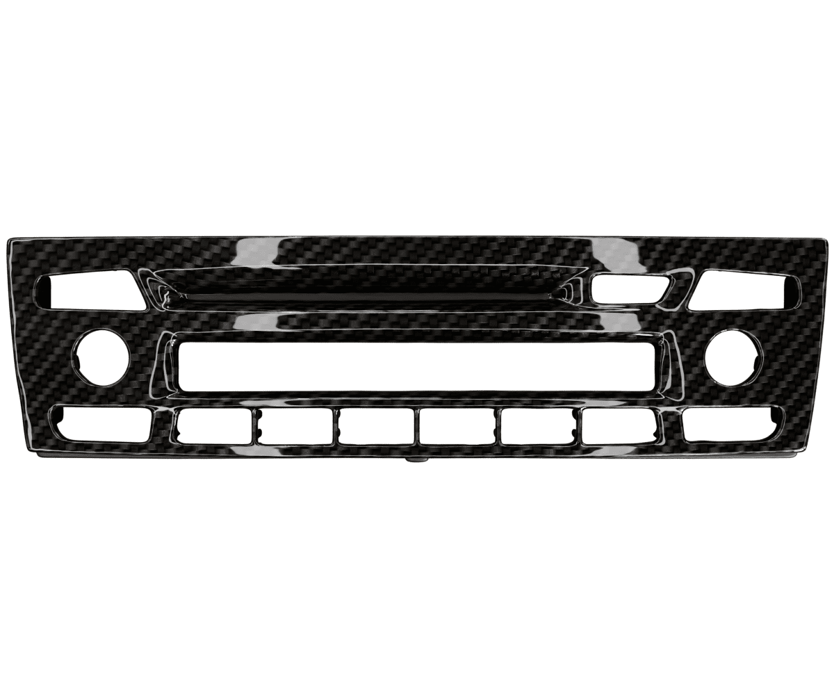 bmw e9x non idrive Carbon fiber radio panel cover in a high gloss finish