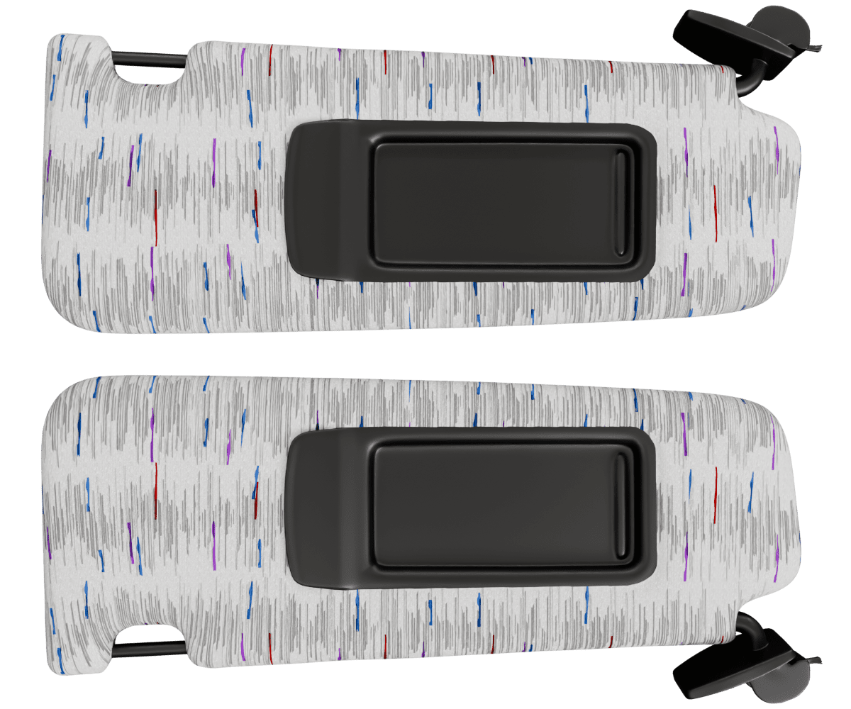 bmw f10 OEM visors wrapped in 3 M Hurricane Grey