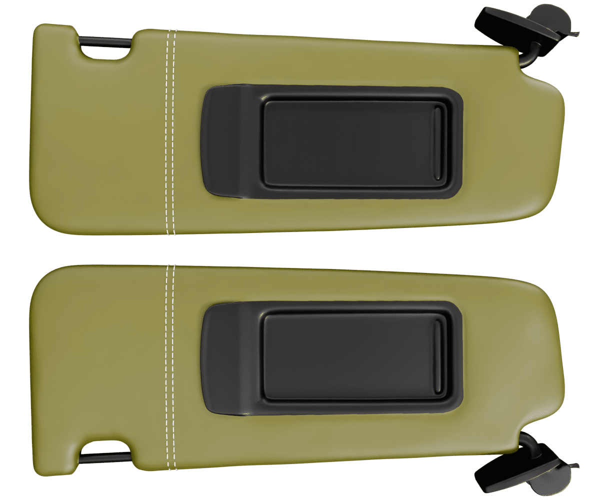 bmw f10 Premium Nappa leather visors with custom stitching