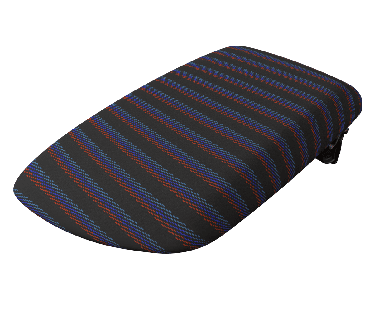 bmw f2x OEM arm rest console cover wrapped in 3 Mtech M Black fabric