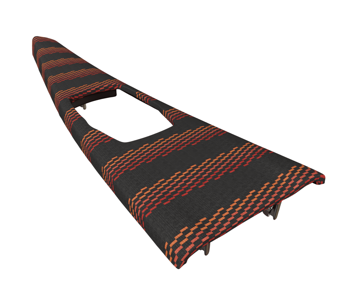 bmw f8x f3x OEM center console wood trim wrapped in 3 Mtech Red fabric