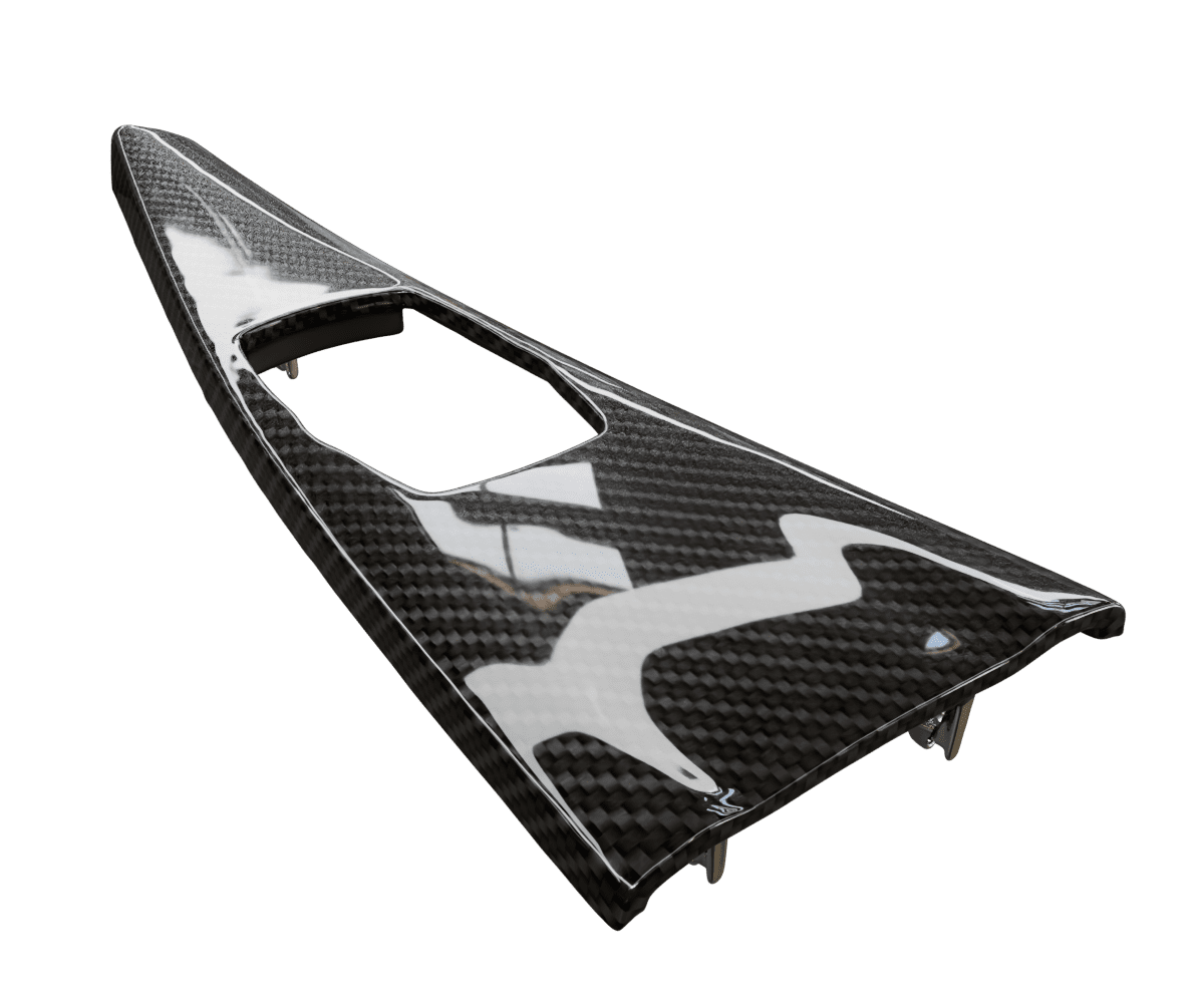 bmw f8x f3x Carbon fiber center console wood trim in a high gloss finish