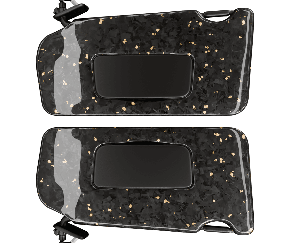 nissan maxima a35 Forged carbon fiber sun visors with colored flakes finished in high gloss