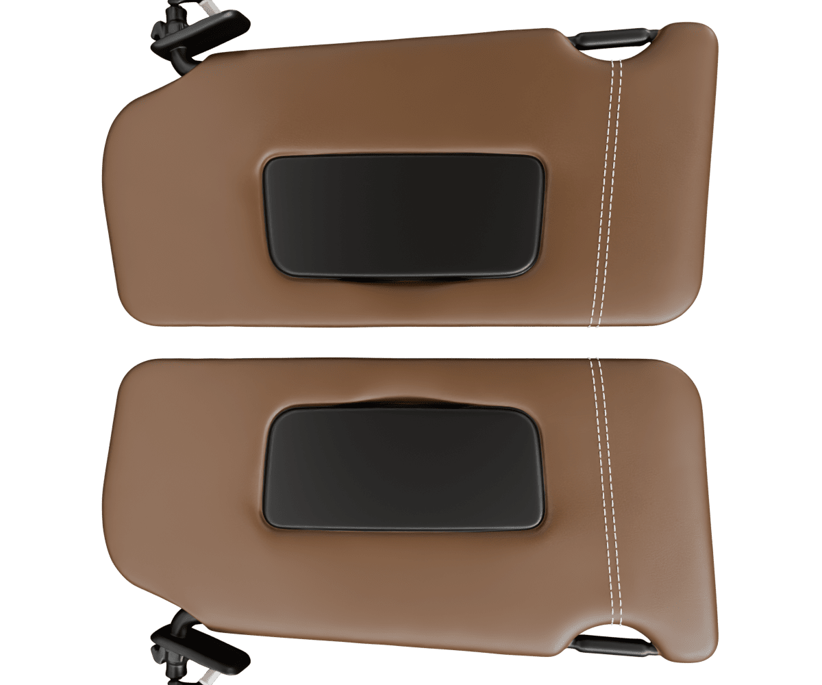 nissan maxima a35 Premium Nappa leather sun visors with custom stitching